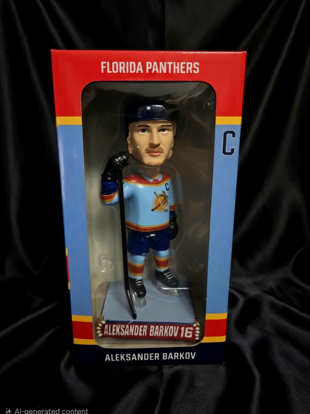 LIMITED RARE Florida Panthers Aleksander Barkov Reverse Retro Jersey Bobblehead